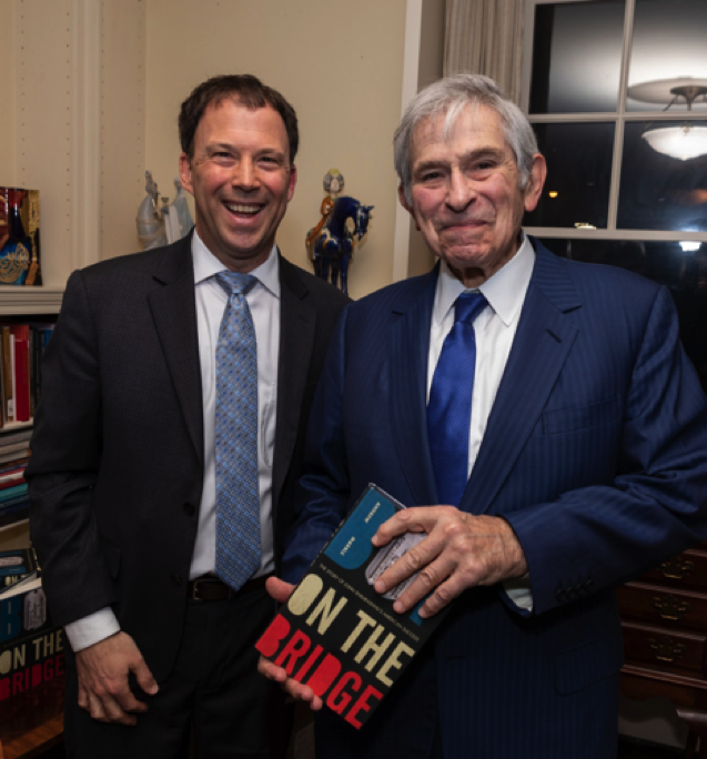 Andrew Marble with Dr. Paul Wolfowitz, former president the World Bank and close colleague of Shalikashvili.